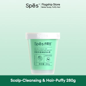 Spes Sea Salt Cream Shampoo Deep Cleansing/ 72-hour oil control/ Fluffy/ Moisturising/ Anti-Dandruff 280g