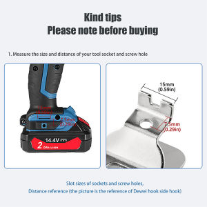 💞【Special price】💖Muya 2pcs Electric Drill Belt Clip Hooks For 18V 20V Drill Driver N268241 N169778 DCD980 Hammer Impact Wrench Accessories