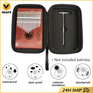 Kalimba Storage Pouch Thumb Piano Box Waterproof Containers Musical Instrument Bag Portable Shockproof Kalimba Case Waterproof Thumb Piano Bag for 17key Kalimba Keyboard Instruments Musical Instrument Kalimba Bag Thumb Piano Mbira Soft Case Shoulder Port