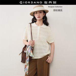 Giordano Women Women Hollow Out Knitwear Free Shipping 18356605