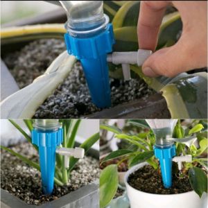 LIVING HOME Alat Siram Pot Alat Siram Sistem Tetes Irigasi Tetes dengan Botol / Bottle Drip Alat Siram Tanaman Otomatis Alat Penyiram Efektif Mudah Dipasang di Botol bekas air mineral Alat Tetes Tanaman Otomatis / Alat Siram Tanaman / Kran Taman