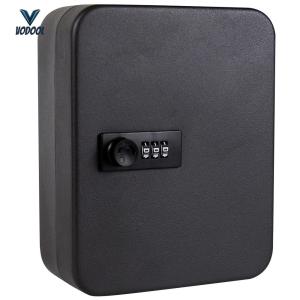 Key Box Wall Mounted 20 Key Hooks Key Storage Lock Box with Key/Code Lock Key Cabinet Lock Box Key Holder Box Wall Mount [Vodool Center]