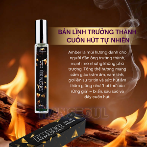 Nước Hoa Nam Chính Hãng Amber 10ml Lấy Cảm Hứng Từ Thành Phố PARIS Mộng Mơ Đã Tạo Nên Mùi Hương Sành Điệu Và Tươi