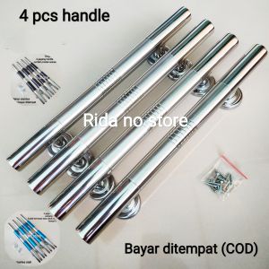 (4 pcs) Pegangan pintu rumah 33 cm / gagang pintu rumah 2 pintu / handle pintu stainles