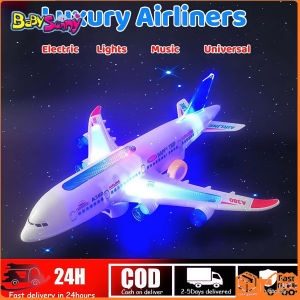 Plastic Airbus A380 Model Airplane Luminous A380 Model Musical Flash Light Airplane Toy With Sound