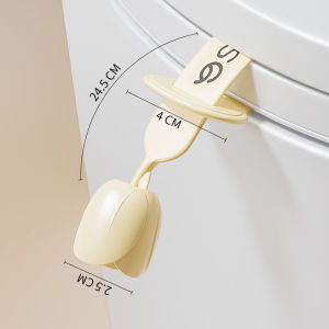 Pengangkat dudukan toilet tangan anti kotor berbentuk bunga