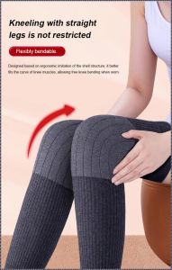 Thermal Cashmere Knee Warmers/Winter Knee Warmers/Extra-Long Soft Knee Pads Pemanas Lutut Kasmir Terma 秋冬加长保暖羊绒护膝