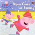 Peppa Pig: Peppa Goes Ice Skating by Ladybird Books Ltd wood plank book Ladybird pink pig girl: pink piggy sister to skating piggy. 