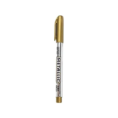 1.5mm Creative Metallic Craftwork Pen Oil Ink Gold/Silver Color Brush Marker