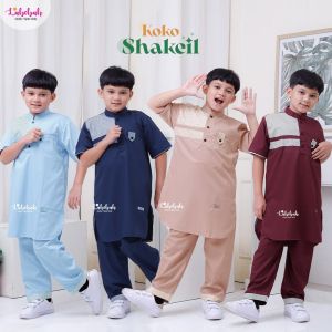 LABEBAH SETELAN KOKO ANAK COWOK 4-7 TAHUN BAJU MUSLIM LEBARAN BAHAN TOYOBO SHAKEIL SERIES KOKO MURAH