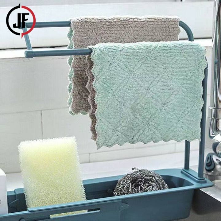 Jf New Home Kitchen Telescopic Sink Rack Holder Expandable Storage