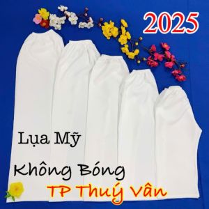 [8-70kg] Quần Trắng Lụa Kem Quần Đen Kaki Lụa Mặc Bên Trong Áo Dài Tết Trẻ Em - Người Lớn Dùng Được Cho Cả Nam Nữ