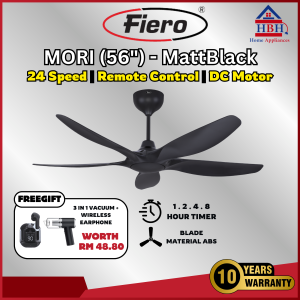 【FIERO MORI 56】Deka Ceiling Fan 56" Remote Control / Kipas Siling Kawalan Jauh / Silent Motor / Energy Saving
