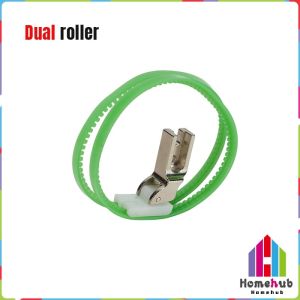 HB Green Roller Presser Foot for Leather & Thick Fabric Industrial Flat Car Sewing Machine Accessory
