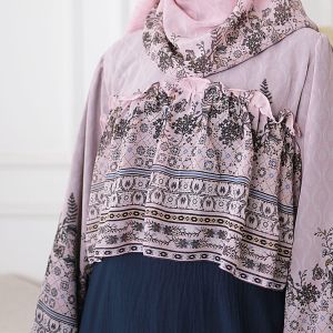setelan gamis + pasmina wanita A-150