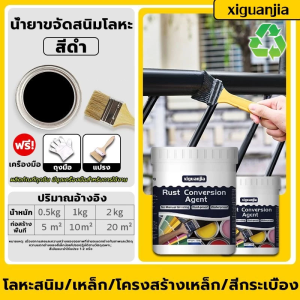 สนิมเปลี่ยนเป็นสีป้องกัน สีดำ สีขาว สีน้ำเงิน สีเงิน สีเทา 500g สีทากันสนิม สีน้ำมันเหล็ก น้ำยาแปลงสนิม นำ้ยาหยุดสนิม หยุดสนิมเหล็ก น้ำยา หยุด สนิม น้ำยาทากันสนิม สีกันสนิมเหล็ก สีทาโลหะ สีทาเหล็กกันสนิม น้ำยาป้องกันสนิม rust converter
