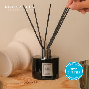 [KIRONA SCENT] Luxe Black Reed Diffuser 110ml | Luxurious Mall & Hotel Scents | Essential Oil Aromatherapy Home Decor Fragrance Gifts