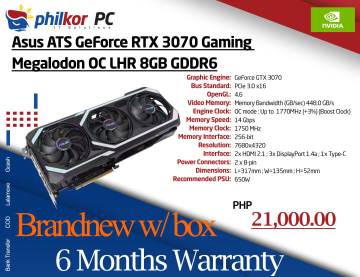 8gb Graphics Card Asus Dual Oc 3070 Asus NVIDIA® GeForce RTX™ 3070