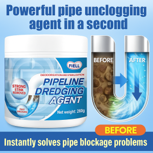 【Dissolves In One Second】Strong Pipe Dredging Agent Safe Non-toxic Deodorant Dredge Multi-functional Toilet Cleaner