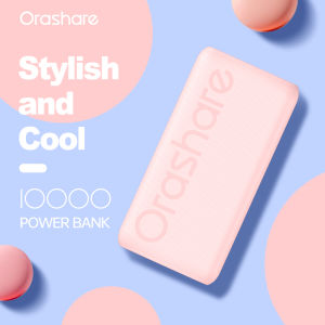 (powerbank original brand ) Orashare O10 10000mAh Power Bank Stylish and Pastel Fast Charging Powerbank Li-polymer Battery Micro/ Type-C Input USB Output Slim and Portable Power Bank for HUAWEI Samsung Xiaomi OPPO vivo realme and So on