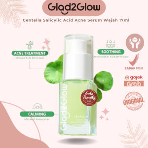GLAD2GLOW - Centella Salicylic Acid Acne Serum Wajah 17ml