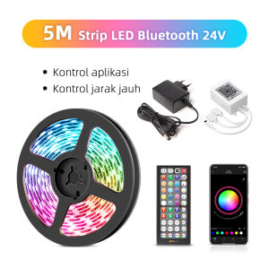 lampu led kamar tidur 3535 lampu led super terang RGB Music Sensor Paket Lengkap Adaptor + 44 tombol Remote cocok untuk kamar tidur TV komputer party led music flash