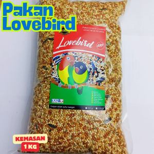 Pakan Burung Lovebird Ekonomis tanpa debu dan Bersih Kemasan 1000Gram