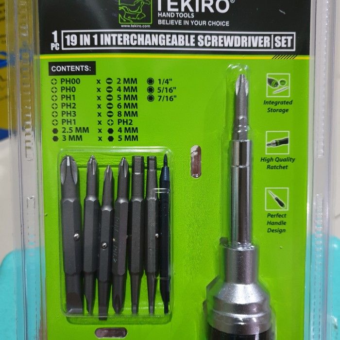 Screwdriver set deals tekiro