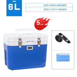 Insulation Box Refrigerated Box Car Portable Outdoor Breastmilk Storage Breast Milk Ice Cube Fish Storage Cooler Box Fishing Fresh-Keeping Household Medical Kit
