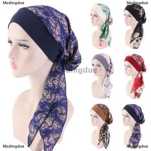 [COD] Modingdue Women Cancer Head Scarf Chemo Hair Loss Hat Turban Pre-Tied Headwear Bandana New