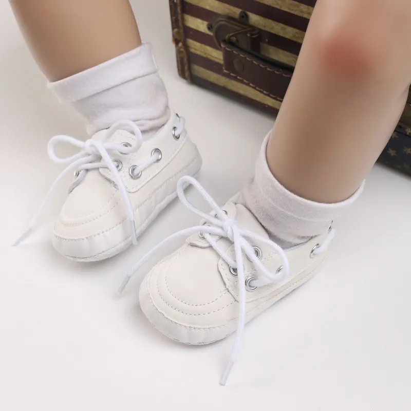 Baby Shoes White Christening Fashion Soft Sole Breathable First