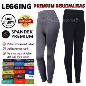 Legging Wanita - Celana Leging Spandex - Lejing Wanita Bahan Spandek Licin - Toko Hassanah