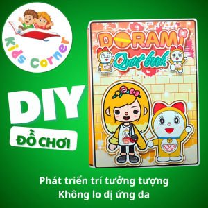 Đồ chơi bóc dán thông minh bằng giấy thủ công Toca doremi quite book