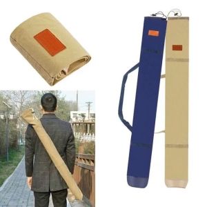 QUIVLOX Fishing Rod Bag Folding Portable Canvas Umbrella Rod Net Storage Matibay Kayak Travel