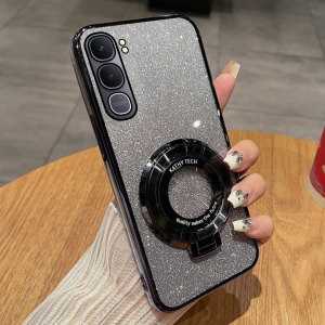 Softcase VIVO Y21d Premium Glitter Case free Ring Magsafe Holder