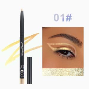 RISEDOT Waterproof Eyeliner Pen Green Gold Shiny Chrome Multi Chrome Eyeliner Lasting Aurora Effect Lying Silkworm Eyeliner Eye Makeup
