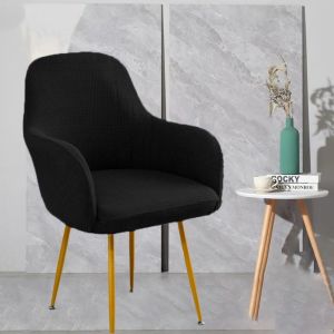 SPARAK Elastic High Arm Chair Covers Adjustable Polar Fleece Armchair Covers All-in-one Dining Chair Covers for Home Wedding