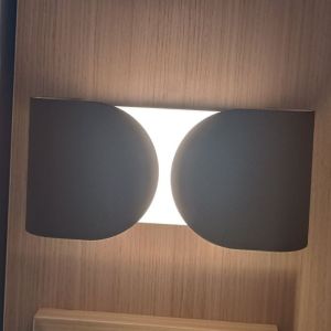 FourCJH Modern Minimalist Black IP65 Wall Light Decor Warmwhite for Outdoor Decorative Lighting