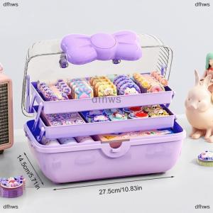 [COD] dfhws Multi-layer Hairpin Organizer Cute Girl Jewelry Case Head Rope Headband Display Rack Childrens Hair Accessories Storage Box