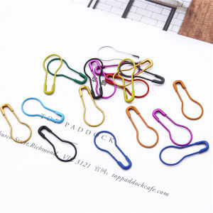 100pcs Metal Gourd Pin Knitting Crochet Locking Stitch Safety Pins Colorful Needle Clip for Hand Sewing DIY Crafts Accessory Jewelry Making