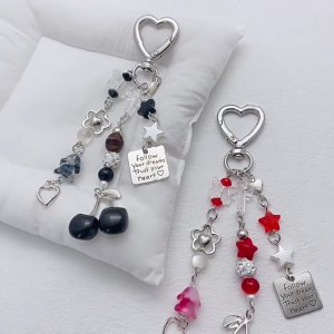 Chất lượng cao hợp kim và Acrylic Cherry Keyring Trọng lượng nhẹ mạnh mẽ phụ kiện quan trọng cho sử dụng hàng ngày hoặc dịp đặc biệt