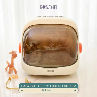 Roschel Baby Bottle UV Sterilizer Pengering dan Sterilizer Botol Bayi Sterilizer Peralatan Bayi 16 Liter