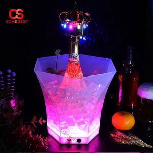 Xô Đựng Đá LED Ánh Sáng Neon Trang Trí Tiệc Tối Nổi Bật