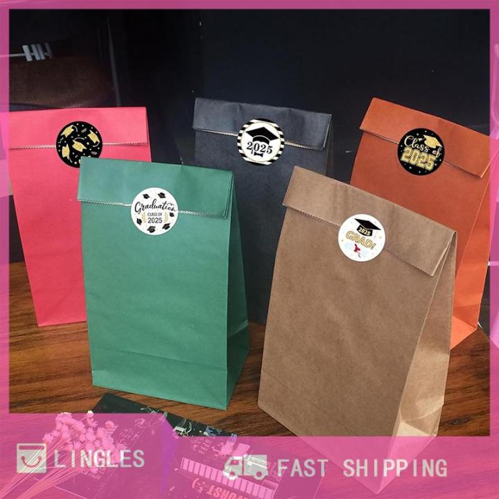 LINGLES Graduation Stickers Class Of 2025 500Pcs Grad Favor Label Class ...