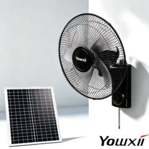 Yowxii Solar Electric Fan Heavy Duty Solar Fan With Solar Panel Solar Wall Fan Rechargeable Fan