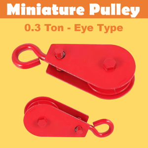 Twin Industrial Miniature Pulley 0.03-0.1 Ton Fixed Eye Micro Pulley Block Single Sheave Block
