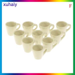 xuhaiy 10pc 1:12 Dollhouse Miniature Mug Water Cup Model Kitchen Accessories Toys