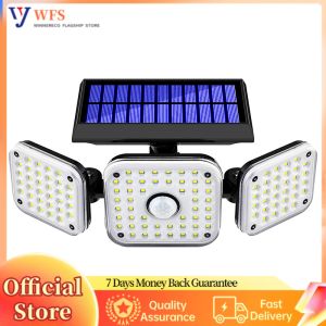 Solar Motion Sensor Flood Light 112 LEDs Outdoor Lighting for Porch Patio Yard 6000K Cool White Waterproof