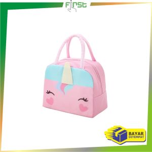 FH-T50 Tas Bekal Anak Karakter Hewan Lunch Bag Cooler Makanan / Tas Lunch Box Tempat Penyimpanan