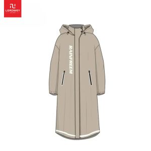 LORDWEY Fashion Multifunctional Windbreaker Type Raincoat Double Placket Waterproof Rain Poncho Outdoor Hiking Riding Couple Rainsuit